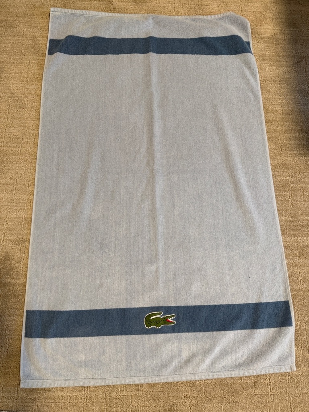 Lacoste Blue Bath towel